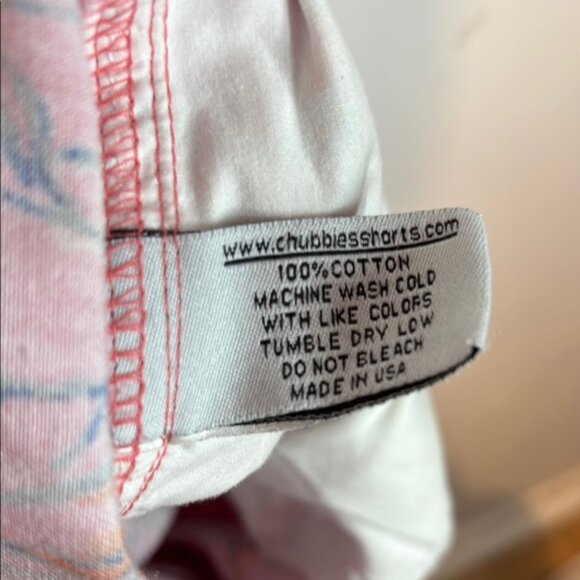 Chubbies men’s Pink elephant Print Shorts size large - Picture 11 of 12